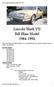 Lincoln Mark VII Bill Blass Model