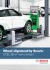Wheel alignment by Bosch: CCD, 3D or non-contact