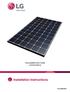 Monocrystalline Solar Module LGXXXS1C(W)-G4. Installation Instructions MFL