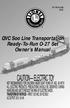 CAUTION ELECTRIC TOY. QVC Soo Line Transportation Ready-To-Run O-27 Set Owner s Manual