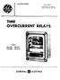 TIME OVERCURRENT RELAYS