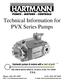Technical Information for PVX Series Pumps