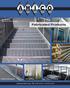Fabricated Products. bar grating platforms and treads. perforated metal. architectural mesh façade. FRP platforms, grating and railing