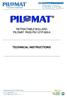 RETRACTABLE BOLLARD PILOMAT PASS PM 127/P-800 A TECHNICAL INSTRUCTIONS. Manuale tecnico PILOMAT 127P-800 A PZ.doc Pagina 1 di 22