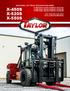 X-450S X-520S X-550S INDUSTRIAL LIFT TRUCK SPECIFICATION SHEET