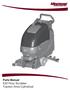 Parts Manual E20 Floor Scrubber Traction Drive Cylindrical