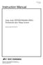 Instruction Manual. Seiko Seiki STP200/300/400 (P001) Turbomolecular Pump System. B Issue D. (Document number MT-01E-0A3-C)