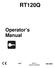 RT120Q. Operator s Manual. Issue 1.1 Original Translation CMW