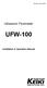 Doc No. KF11-001A. Ultrasonic Flowmeter UFW-100. Installation & Operation Manual
