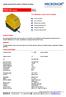 KWG145 SERIES. Lightly geared limit switch in Plastic housing. For Industrial, Crane s and Lockings. Product description.