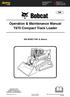 Operation & Maintenance Manual T870 Compact Track Loader