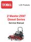Z Master Z597 Diesel Series Service Manual