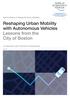 Reshaping Urban Mobility with Autonomous Vehicles Lessons from the City of Boston