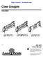 Claw Grapple SGC P Parts Manual. Copyright 2018 Printed 01/23/18