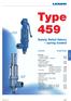 Type 459. Type. 459 Safety Relief Valves spring loaded