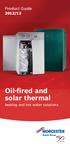 Product Guide 2012/13. Oil-fired and solar thermal. heating and hot water solutions