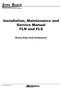 Installation, Maintenance and Service Manual FLN and FLS