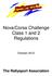 Nova/Corsa Challenge Class 1 and 2 Regulations