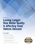 Lasting Longer: How Better Quality Is Affecting Used Vehicle Demand