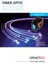 FIBER OPTIC OPENETICS SOLUTIONS. Product Guide. Specialist Manufacturer Voice Data Security