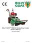 BILLY GOAT BC2403 Series Brush Cutter Owner s Manual. Patent Number D Part No Form No F020513A