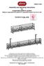 Assembly and operating instructions for suspended platform system Modular suspended work platform in assembled lengths from 2m to 19m