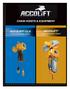 CHAIN HOISTS & EQUIPMENT. ACCOLIFT CLH 1/2 to 2 TON CAPACITY HOISTS. ACCOLIFT 1 to 20 TON CAPACITY HOISTS