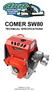 COMER SW80 TECHNICAL SPECIFICATIONS