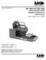 MK-1280 ELECTRIC SAW BRICK/PAVER SAW OWNERS MANUAL & PARTS LIST