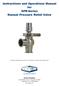 Instructions and Operations Manual for SPR-Series Manual Pressure Relief Valve