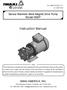 Sanwa Stainless Steel Magnet Drive Pump Model MMP. Instruction Manual