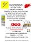 OVERSTOCK INVENTORY. To swap further facts, contact: AMERICAN NIAGARA Vic Barocas