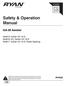 Safety & Operation Manual GA-30 Aerator