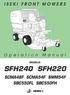 ISEKI FRONT MOWERS MODELS: SFH240 SFH220 SCMA48F SCMA54F SMM54F SBC550FL SBC550FH