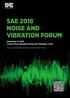 SAE 2018 NOISE AND VIBRATION FORUM