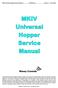 MKIV Universal Hopper Service Manual TSP053.doc Issue 2.1 June 2004