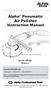 Alpha Pneumatic Air Polisher Instruction Manual