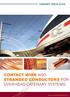 CONTACT WIRE AND STRANDED CONDUCTORS for OVERHEAD CATENARY SYSTEMS