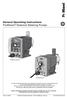 General Operating Instructions ProMinent Solenoid Metering Pumps