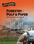 FORESTRY - PULP & PAPER Anti-Seize, Sealants and Lubricants