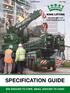 KING LIFTING. Tel: Specification Guide. 'big enough to cope, small enough to care'