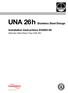 UNA 26h Stainless Steel Design. Installation Instructions Stainless Steel Steam Trap UNA 26h