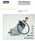Truck Hydraulics. F1 F2 T1 VP1 PTO info Accessories. Fixed and Variable Displacement Pumps, Motors and Accessories. Catalogue HY /UK April 2003