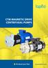 CTM MAGNETIC DRIVE CENTRIFUGAL PUMPS