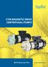 CTM MAGNETIC DRIVE CENTRIFUGAL PUMPS