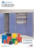 Tel: Sales: STORAGE CABINETS. PREMIERSHIELD anti-bacterial powder coating system. quality products made in the UK