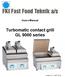 Users Manual. Turbomatic contact grill GL 9000 series