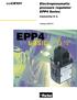 Electropneumatic pressure regulator EPP4 Series. Connection G ½. Catalogue 8684/UK G ½