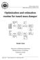 Optimization and estimation routine for tuned mass damper