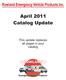 April 2011 Catalog Update. This update replaces all pages in your catalog